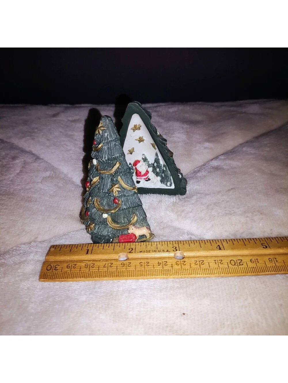 Windsor Collection 3” Christmas Tree Collectible Hinged Opens To Santa